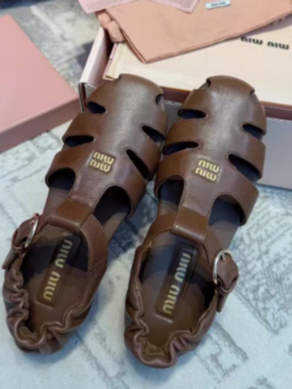 Miu Miu Fisherman Sandals